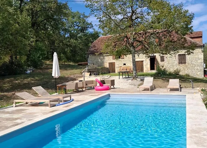 Mas D'Oliu Havre De Paix Avec Piscine Et Vue Pres De Martel Semesterbostad Martel